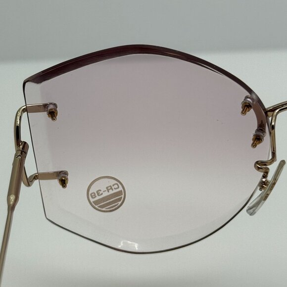 Tura Sunglasses 178 5 1/2 Japan Gold Smoke Pink 62-20-140 main image 4